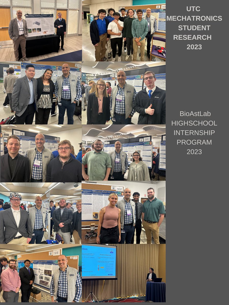 Erkan Kaplanoglu (@erkan_meka) on Twitter photo The second part of April was filled with Student-Led #Mechatronics/ #Biomechatronics project presentations ( 2 High School, 7 Undergraduate, and 2 Graduate). <a href="/utc_cecs/">UTC CECS</a> <a href="/UTChattanooga/">The University of Tennessee at Chattanooga</a> <a href="/STEMcha/">STEM HS Chattanooga</a> <a href="/csasVWeLab/">CSAS VW eLab</a>
I am proud of all my students. The second part of April was filled with Student-Led #Mechatronics/ #Biomechatronics project presentations ( 2 High School, 7 Undergraduate, and 2 Graduate). <a href="/utc_cecs/">UTC CECS</a> <a href="/UTChattanooga/">The University of Tennessee at Chattanooga</a> <a href="/STEMcha/">STEM HS Chattanooga</a> <a href="/csasVWeLab/">CSAS VW eLab</a>
I am proud of all my students.
