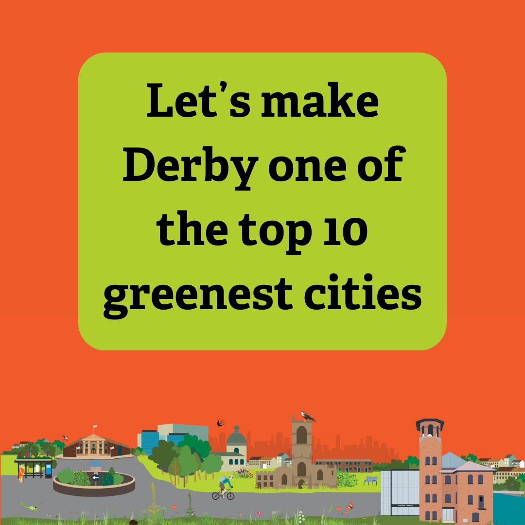 DerbysWildlife's tweet photo. Derby is only the 22nd greenest city in Britain. We can do better than that!

Everyone should have access to a healthy, natural environment. Add your name to demand more space for nature in our cities 💚
https://t.co/wyBWe8BXoz https://t.co/XxP8wSpxKR