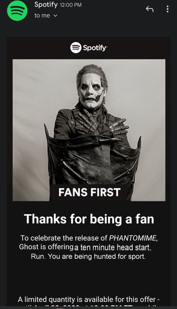 boot_stamping's tweet photo. Why does my Spotify email look different than you guys'? :( https://t.co/kNJUXkukz9
