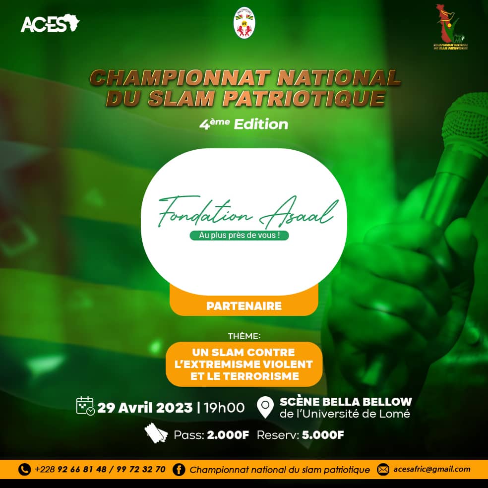 AsaalFondation's tweet image. #Slam
#Edition4
#StopTerrorisme 
@AsaalFondation 
@AbiraBonfoh