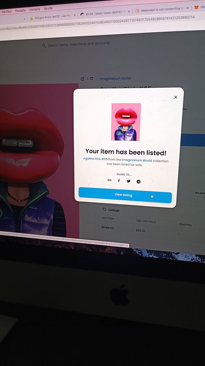 plaza_art's tweet photo. This beauty has been listed, you can buy it now on @opensea  👄✨ #nft #nftcollectors #NFTCollection https://t.co/NNIJs1TDzP
