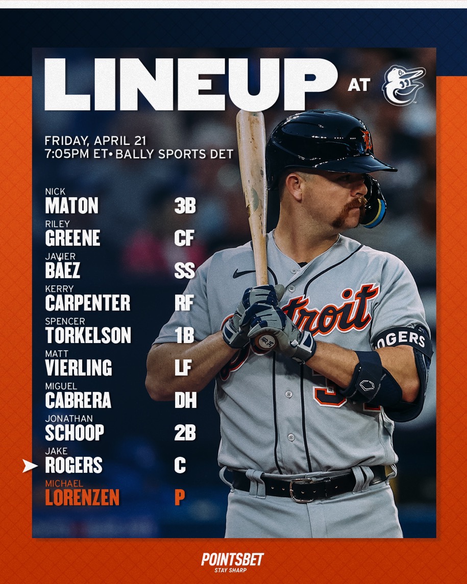 tigers's tweet photo. Starting the road trip with three in Baltimore. https://t.co/zPg8oxMDqr