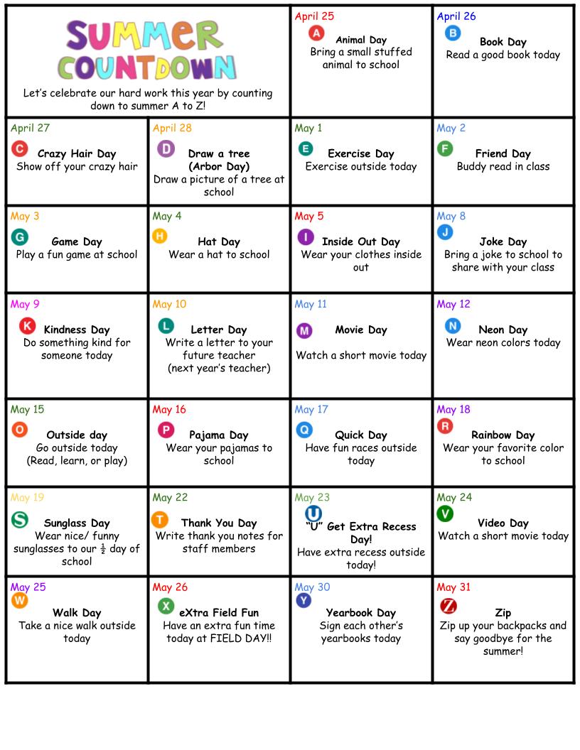 Next week launches our end of the year countdown.  Don't miss it!