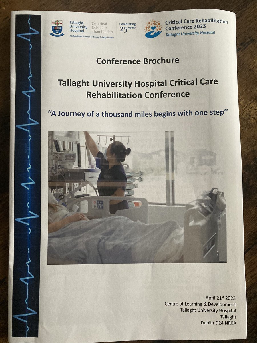 A huge thank you to all <a href="/ICUTallaght/">@ICUTallaght University Hospital</a> for organising a very inspiring rehab conference #CriticalCareRehabTUH