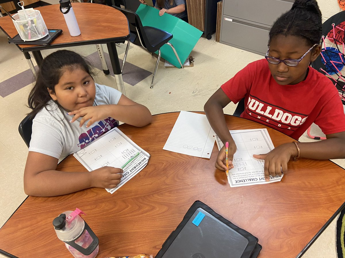 StonebridgeElem's tweet photo. Ms. Keeton’s class did a math fraction transformation today! https://t.co/initd4jRgM