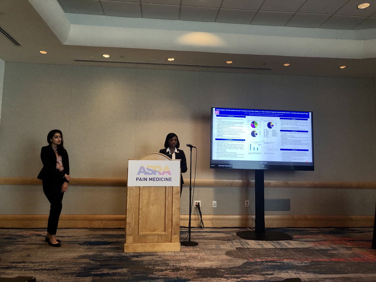 Monika Nanda (@monikanandamd) on Twitter photo Daily regional anesthesia team huddles improve patient safety and adherence to practice standards. <a href="/UNC_Anesthesia/">UNC Anesthesiology</a> Regional fellow Dr. Jahnavi Trivedi and student Ashley Moore presenting QI project at #ASRASpring23 Daily regional anesthesia team huddles improve patient safety and adherence to practice standards. <a href="/UNC_Anesthesia/">UNC Anesthesiology</a> Regional fellow Dr. Jahnavi Trivedi and student Ashley Moore presenting QI project at #ASRASpring23