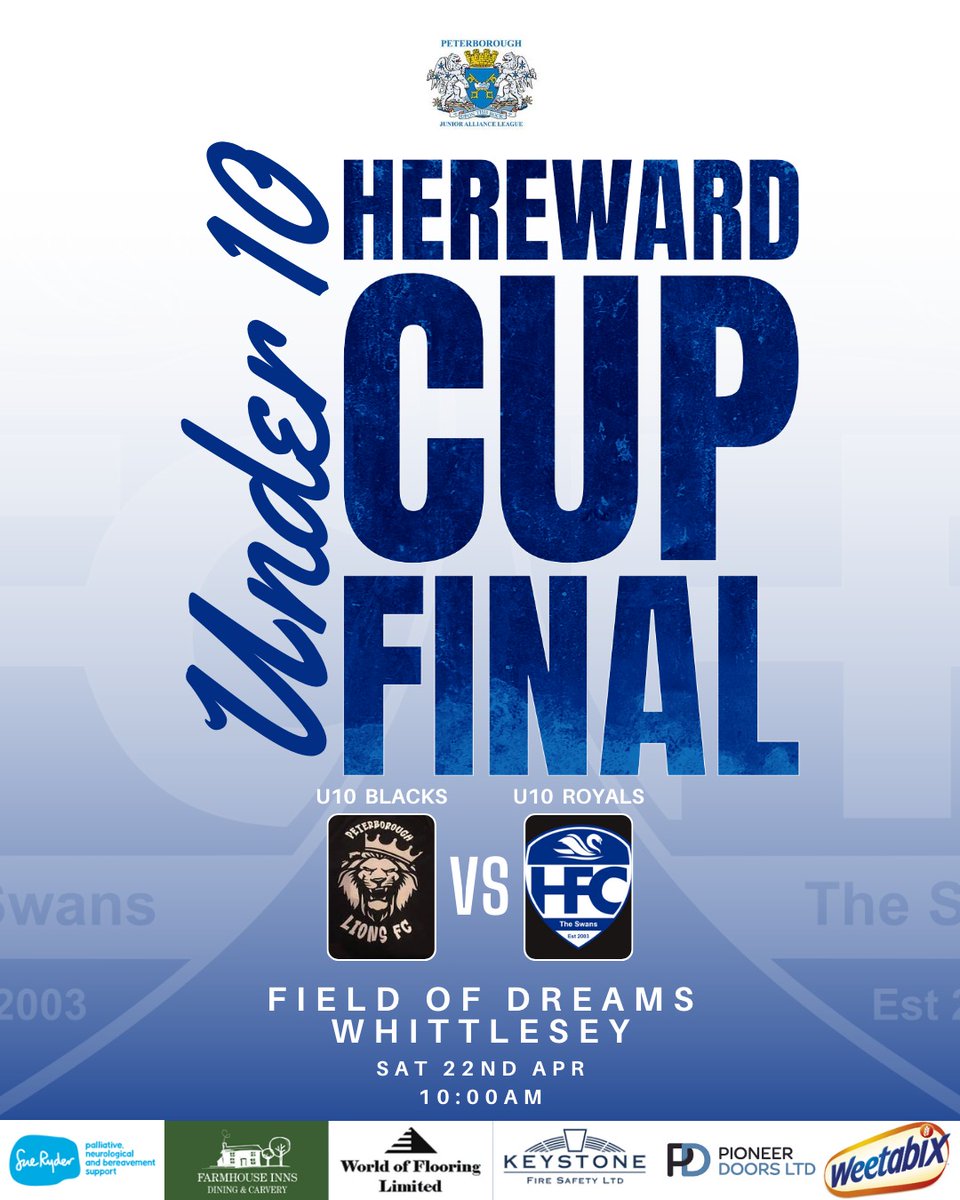 HamptonFCPeter1's tweet photo. Good Luck to our Awesome U10 Team in their Hereward Cup Final tomorrow.

@HuntsFA 
@PDJALUK
@HerewardSport https://t.co/Yvp6eU0r64