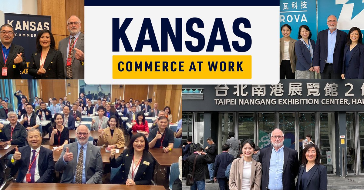 A global approach to doing business uncovers new markets for #KS exporters &amp; attracts foreign investment. Members of our International Division visited with industry representatives in Taiwan to promote #KS as the best place grow. 

bit.ly/3AfTUmR

 #KansasCommerceAtWork