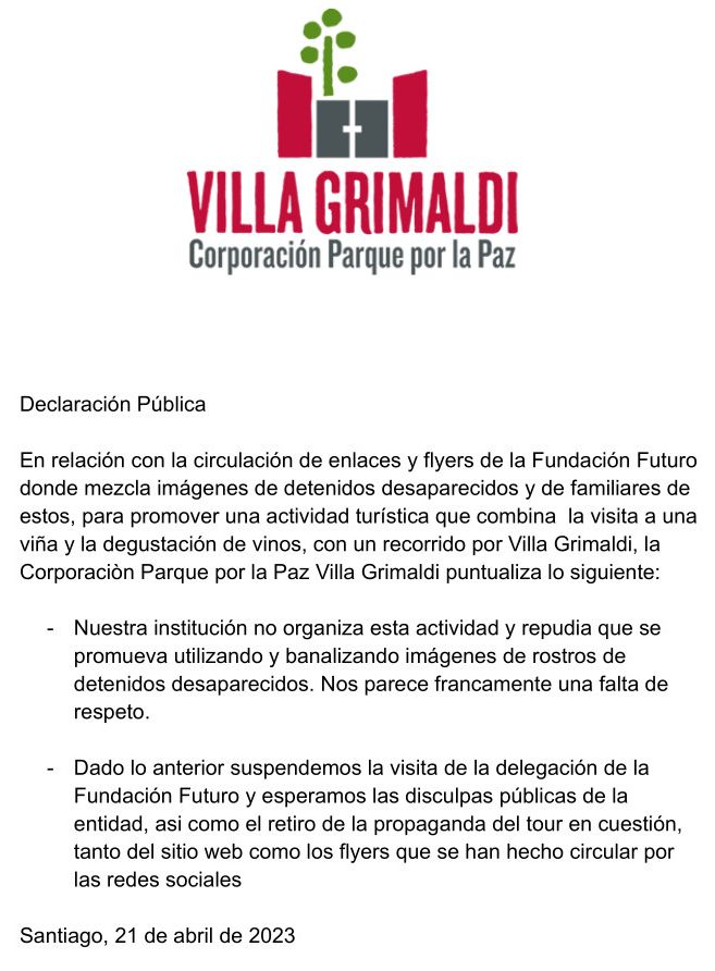 Parque por la Paz Villa Grimaldi tweet media