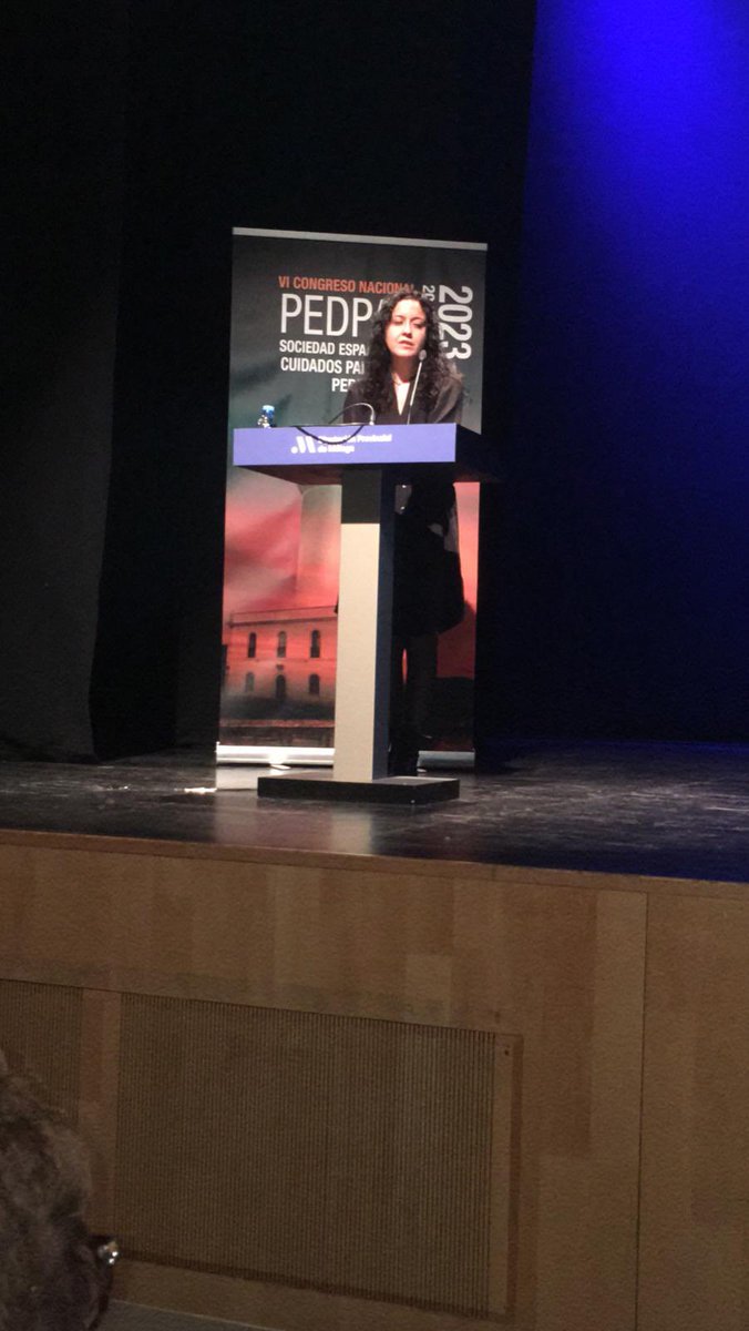 Ped_Pal's tweet photo. 1er Premio a Mejor Comunicación Oral del #VICongresoPedpal al estudio de la Trabajadora Social Sanitaria @HdezBalma del @SJDbarcelona_es “Necesidad de cuidado y autocuidado en paliativistas pediátricos: las voces de los profesionales”. Felicidades!
#PedPalAventuraDeGuiar https://t.co/boPd329Htx