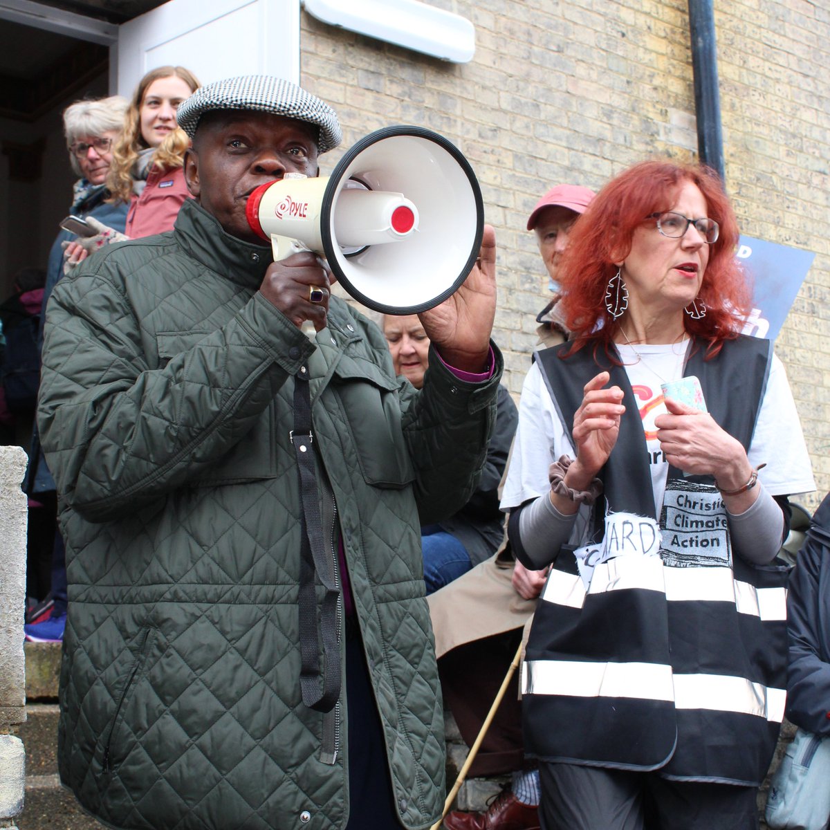 Today, over 1,000 Christians proclaimed #NoFaithInFossilFuels as part of The Big One protest &amp; Operation Noah was there! From the 'No Faith In Fossil Fuels' service at @stjohnswaterloo to protesting in front of <a href="/Shell/">Shell</a> &amp; gathering near Parliament Square, we made our voices heard.