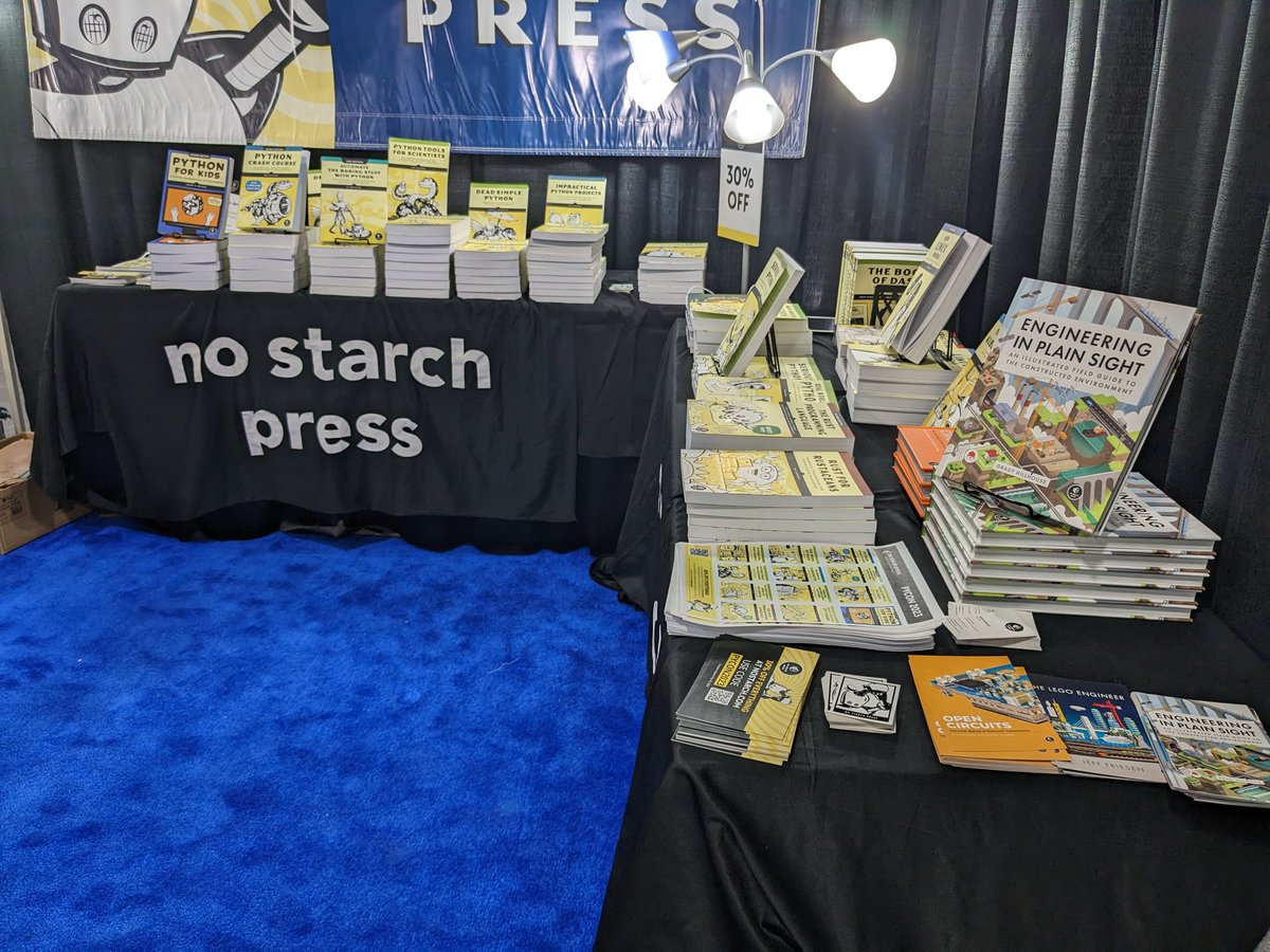 What I didn't plan on seeing at #PyConUS2023 was <a href="/HillhouseGrady/">Grady Hillhouse</a> 's book!