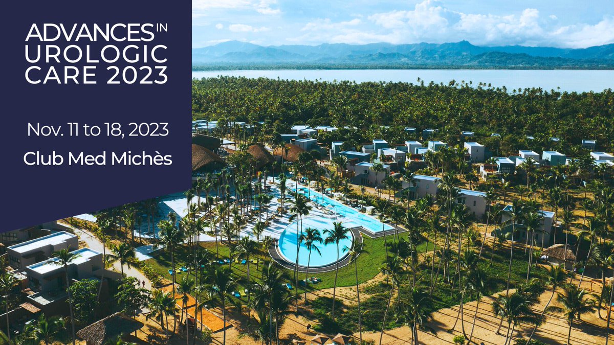 🙌 We are thrilled to officially launch Advances in Urologic Care 2023! This year's event will take place at Club Med Miches from November 11 to 18, 2023.🌴

🌎 urologiccare.com
 
Hosted by <a href="/BWHUrology/">Brigham and Women's Hospital Department of Urology</a> x <a href="/harvardmed/">Harvard Medical School</a>