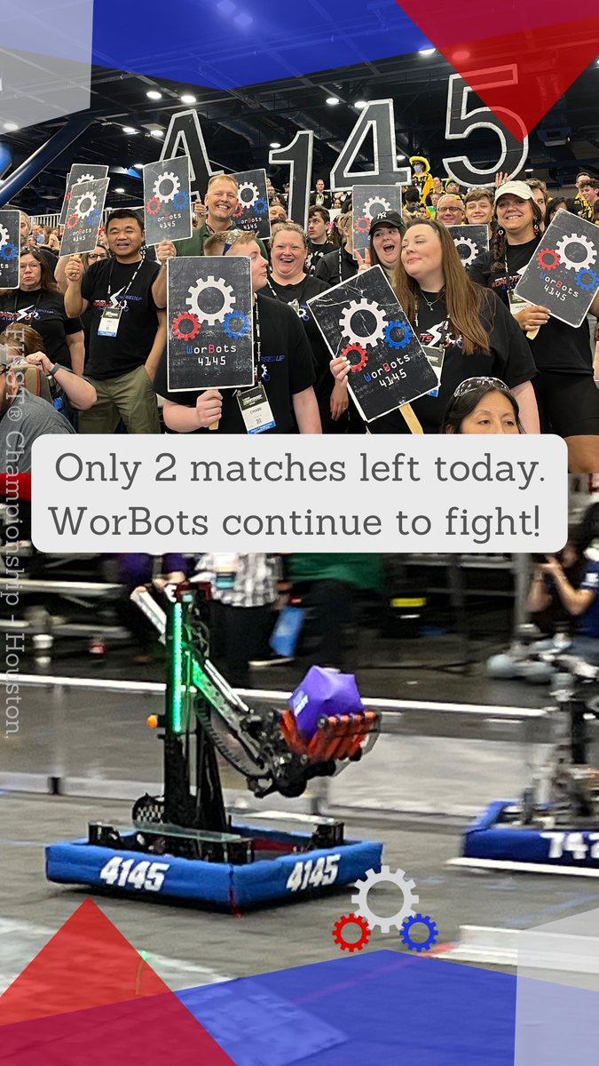 The WorBots are playing hard today. Go 4145!

#firstchamp #robotsareback #makeitloud #omgrobots