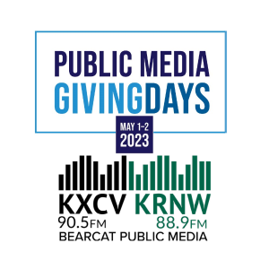 KXCVKRNW's tweet photo. Public Media Giving Days @PMGD2023 is here to celebrate all that #PublicMediaGives.  Share your stories &amp; give back today.

Donate to YOUR public media station #KXCVKRNW at https://t.co/OMfCtUBLgA https://t.co/8Er2UVxWgt