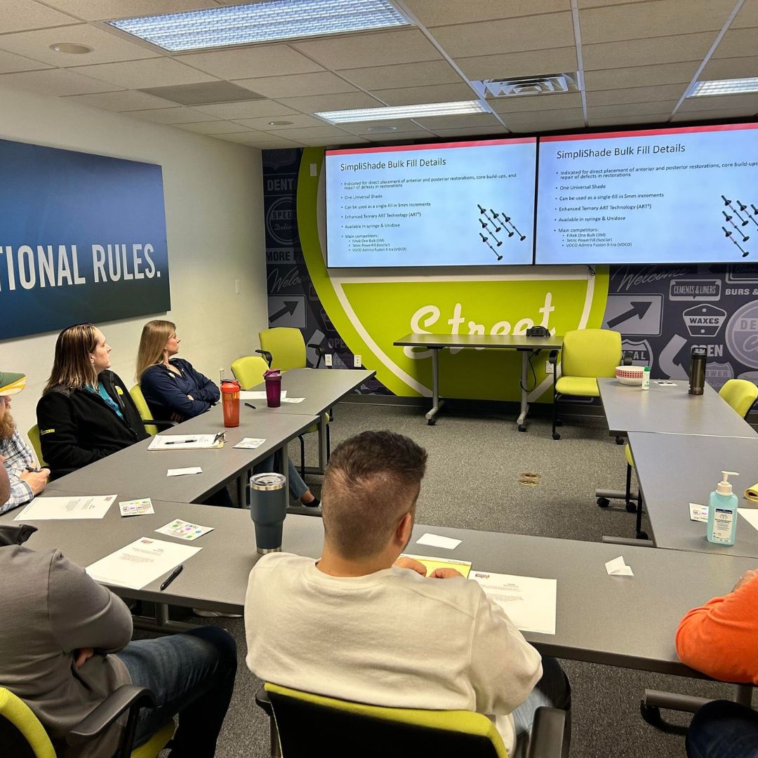 DentalCityInc's tweet photo. We officially wrapped up our Week of Learning with our last guest of the week, Kerr. 📖💡

Our account managers learned of what Kerr is focused on this year and valuable information on those products that will benefit you!

#dentalcity #Kerr #WeekofLearning https://t.co/41eXIMavrE