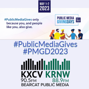 KXCVKRNW's tweet photo. #PublicMediaGives everyone in the community so much.  May 1-2 is time to give back.  

Support #KXCVKRNW today and donate at https://t.co/OMfCtUBLgA

@PMGD2023 https://t.co/RBmH7N8txI
