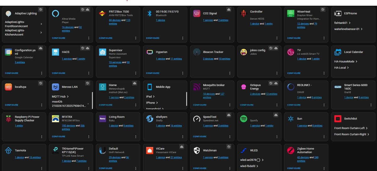 TomBaleUK's tweet photo. Things have got a little out of hand. @home_assistant #homeassistant https://t.co/JqwoOl49C8