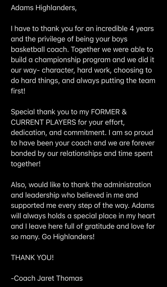 _JaretThomas's tweet photo. Thank you 🙏🏼 @athletics_adams https://t.co/emrc5gygjt