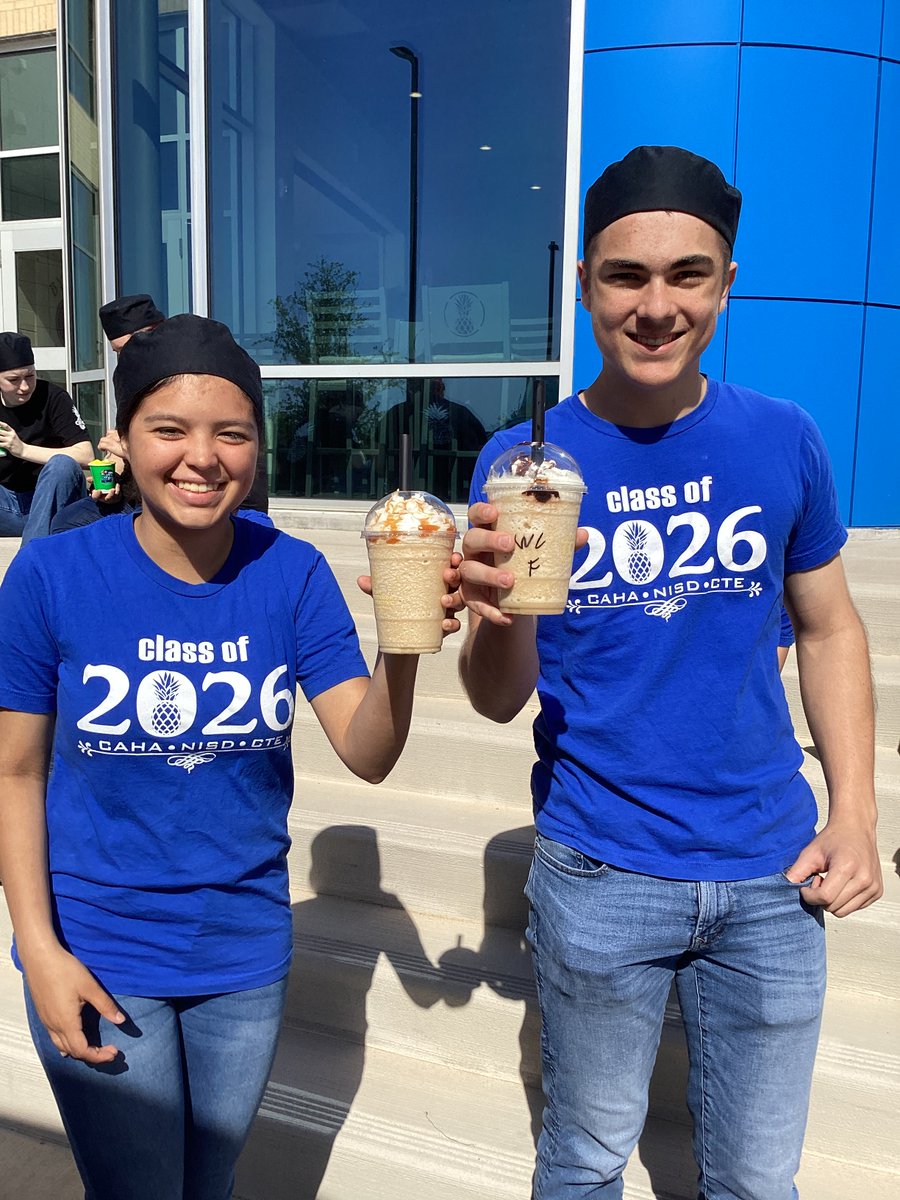 What an AMAZING way to wrap up our Principles of Hospitality &amp; Tourism student Food Truck project!! Thank you <a href="/KonaIceNWDFW/">Kona Ice NW DFW</a> &amp; Travelin Toms Coffee Alliance for supporting our classroom and allowing us to tour and enjoy your trucks today! <a href="/NisdCTE/">NISD CTE</a> <a href="/ByronNelsonHigh/">Byron Nelson HS</a>