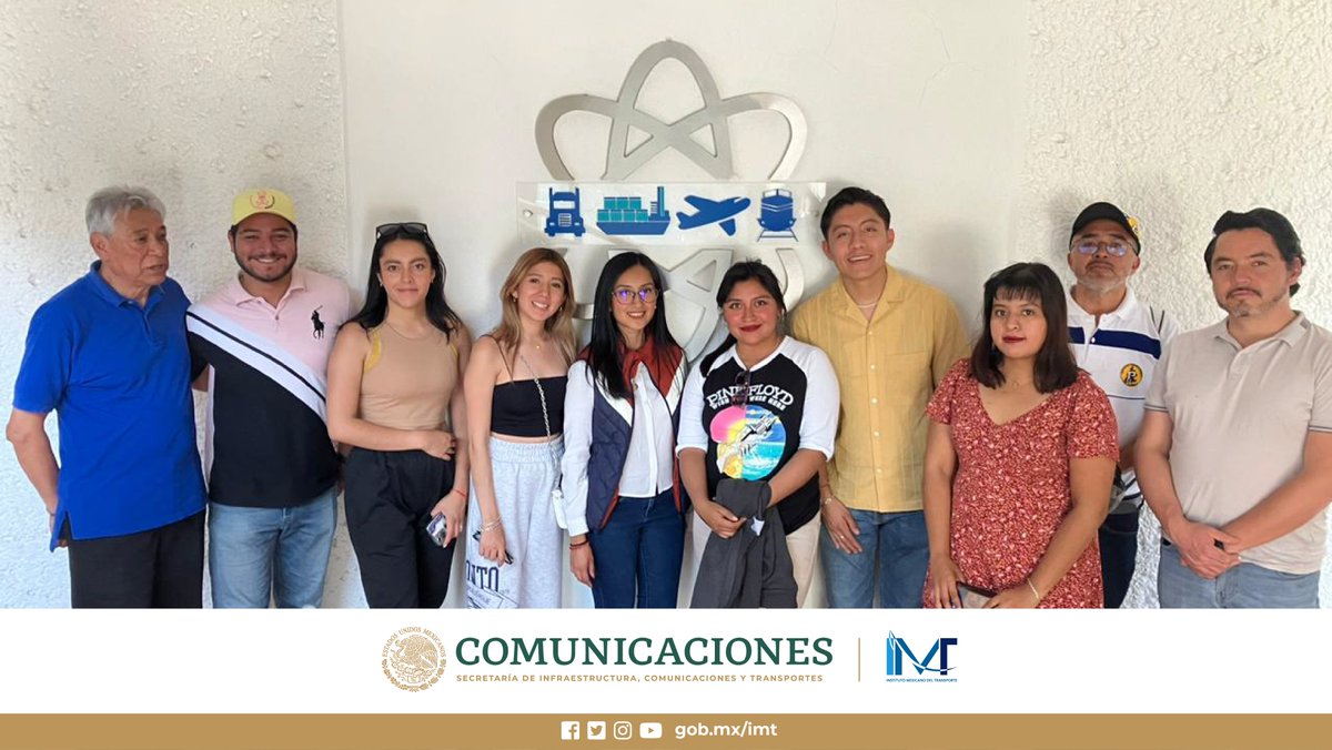IMT_mx's tweet photo. #VisitaIMT | Agradecemos la visita a las instalaciones del IMT, por parte de los estudiantes del Tecnólogico Nacional de México Campus Puebla. #OrgulloITP
Si quieres conocer el IMT, programa tu recorrido aquí
📷 https://t.co/BA2az5AAGq https://t.co/Jhl2Xq5n8Q