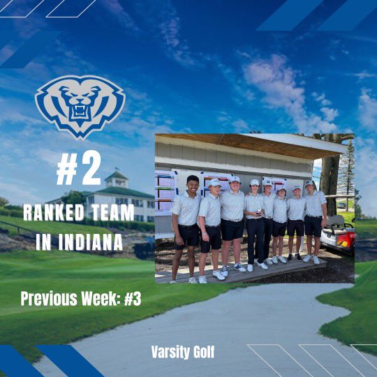 hsegolf's tweet photo. Movin’ on up in the @indianahsgolf rankings #hardworkrecognized
Looking forward to a great, challenging round with other top teams at @SultansRunGC tomorrow morning ⛳️#riseup
Always a great day to be a @HSEAthletics Royal! 🦁 https://t.co/rPnGLS4t1C