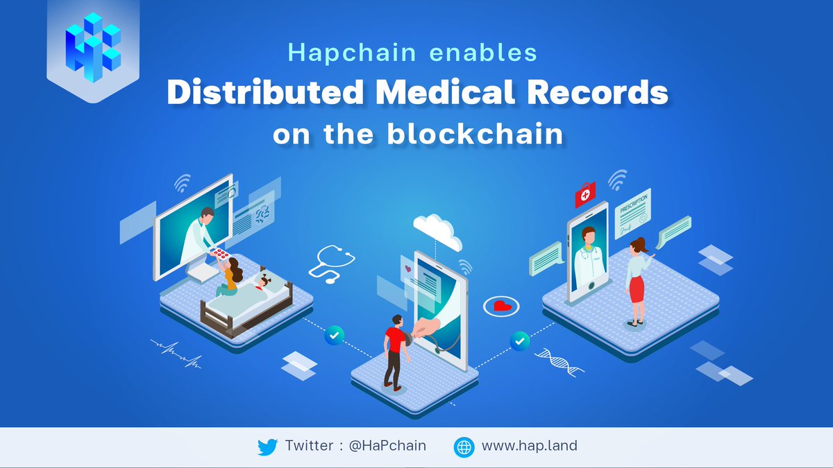HaPchain's tweet photo. Revolution the healthcare industry by providing secure and transparent access to patient health data. With Hapchain's tamper-proof and decentralized platform, patient records are protected from unauthorized access or manipulation. #Hapchain #healthcare #distributedmedicalrecords https://t.co/P1SeehASGJ