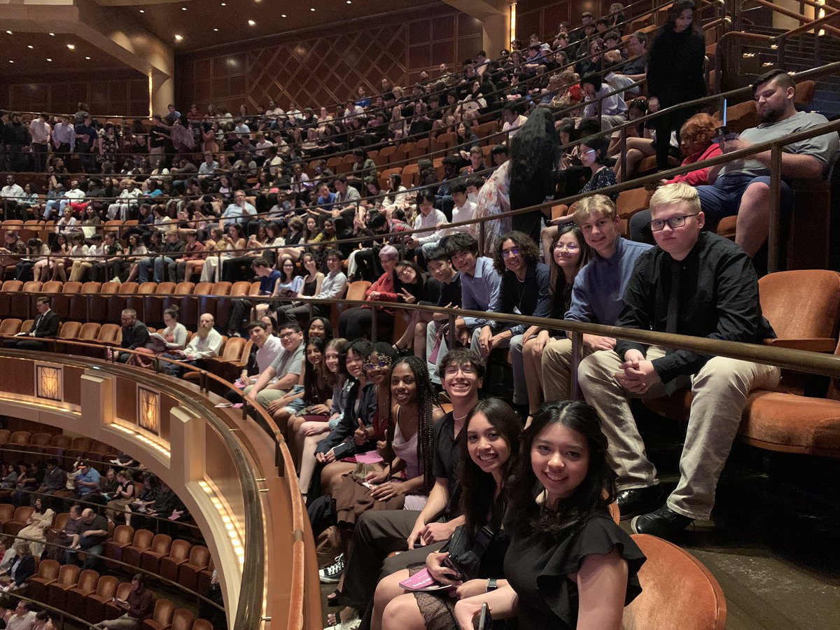 TMHSOrchestra's tweet photo. Tonight as audience members for DSO’s Rite of Spring; tomorrow as performers on the same stage! https://t.co/h7gaf5x4RY