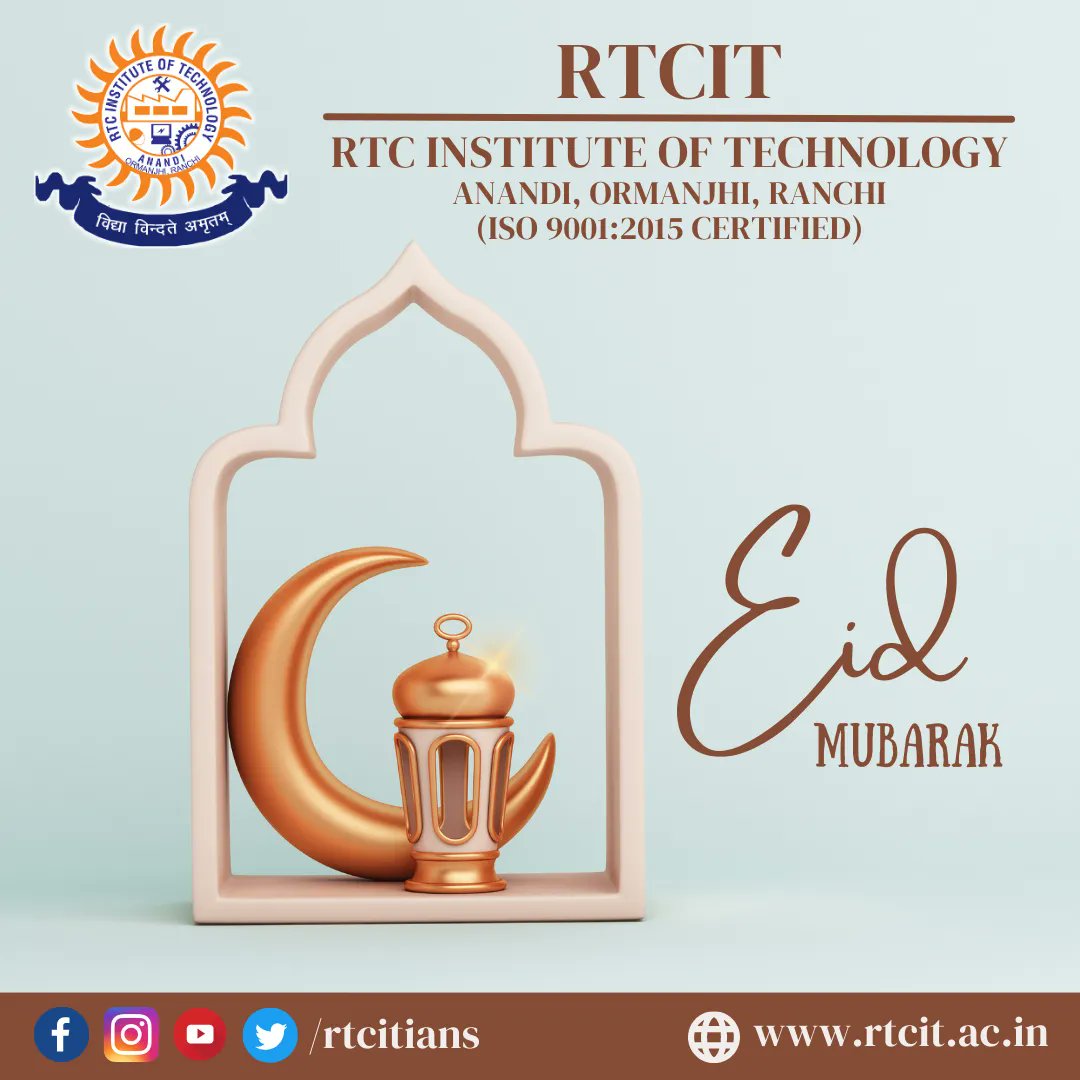 RTCITians's tweet photo. RTC Institute of Technology wishes you Eid Mubarak! 🌙 
🌐: https://t.co/93INpLfAeH #EidMubarak #Eid2023 #EidUlFitr #EidAlFitr2023 https://t.co/JZrnaC0WB3