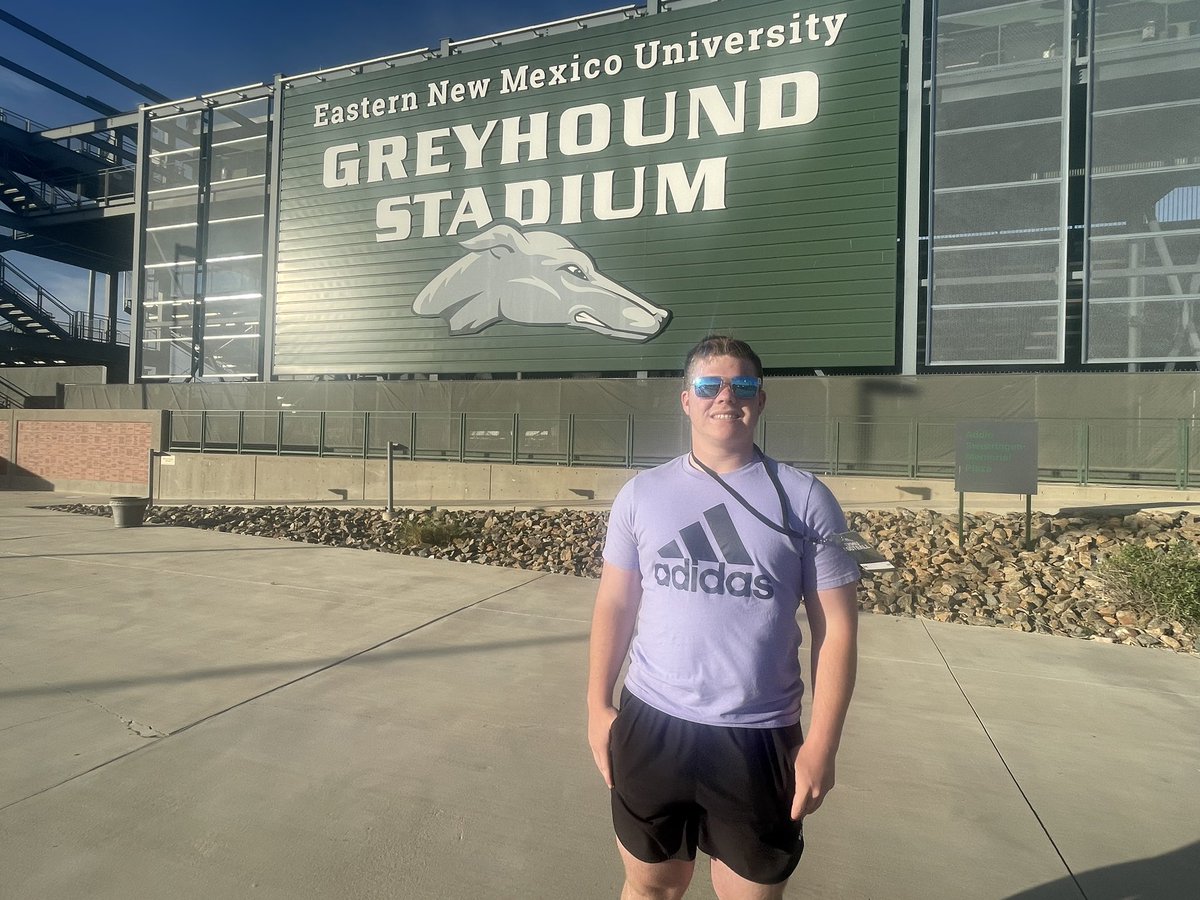 33CadenTucker's tweet photo. Enjoyed Junior Day at Eastern New Mexico. Thank you for the invite.@CoachKelleyLee https://t.co/o1BIbtcpgl