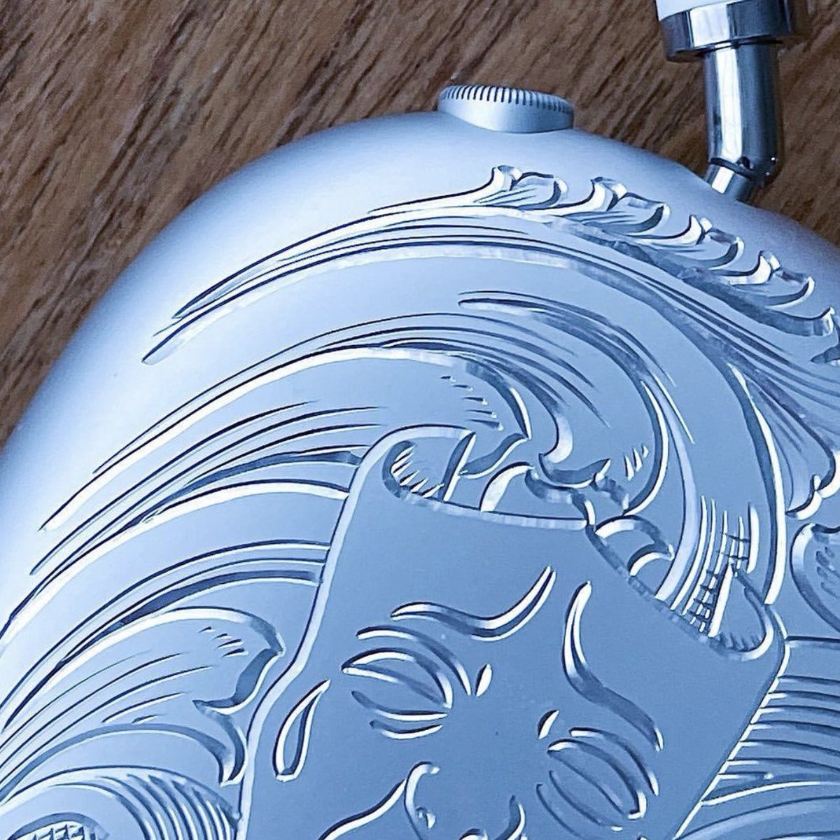 Hand Engraved "Laugh Now, Cry Later” Airpod MAX Headphones by Maison Raksha (2023)