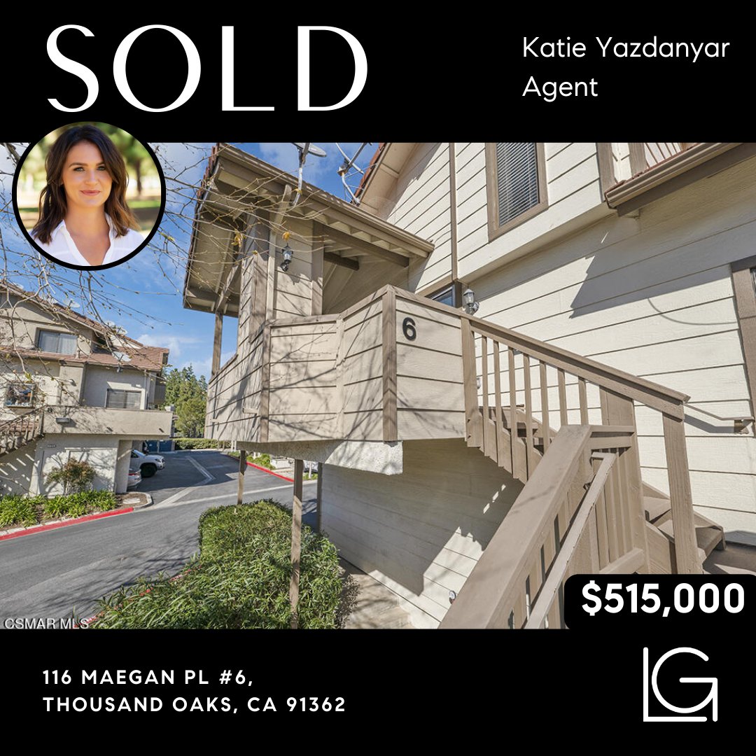 lydiagable's tweet photo. 💥 SOLD 💥

116 Maegan Pl #6,
Thousand Oaks, CA 91362

Congratulations, Diane! Your new place is going to be such an incredible space where you can create memories for years to come.

Got any real estate questions for us?
📞 818.383.4335

#closing #closings #homekeys #sold https://t.co/xWrKUM7Jsi