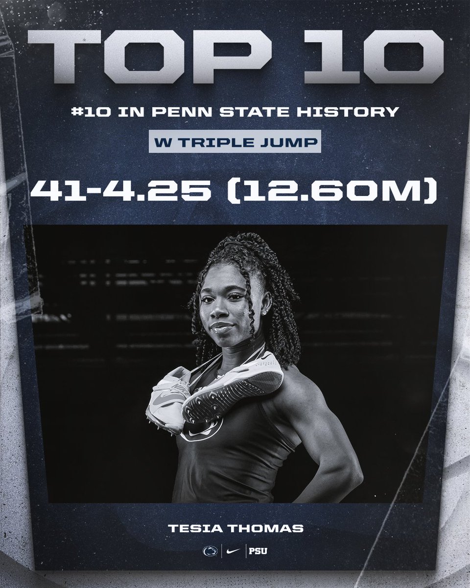 Tesia moves into the top ten in the Big Ten with her outdoor PR tonight!!

#WeAre