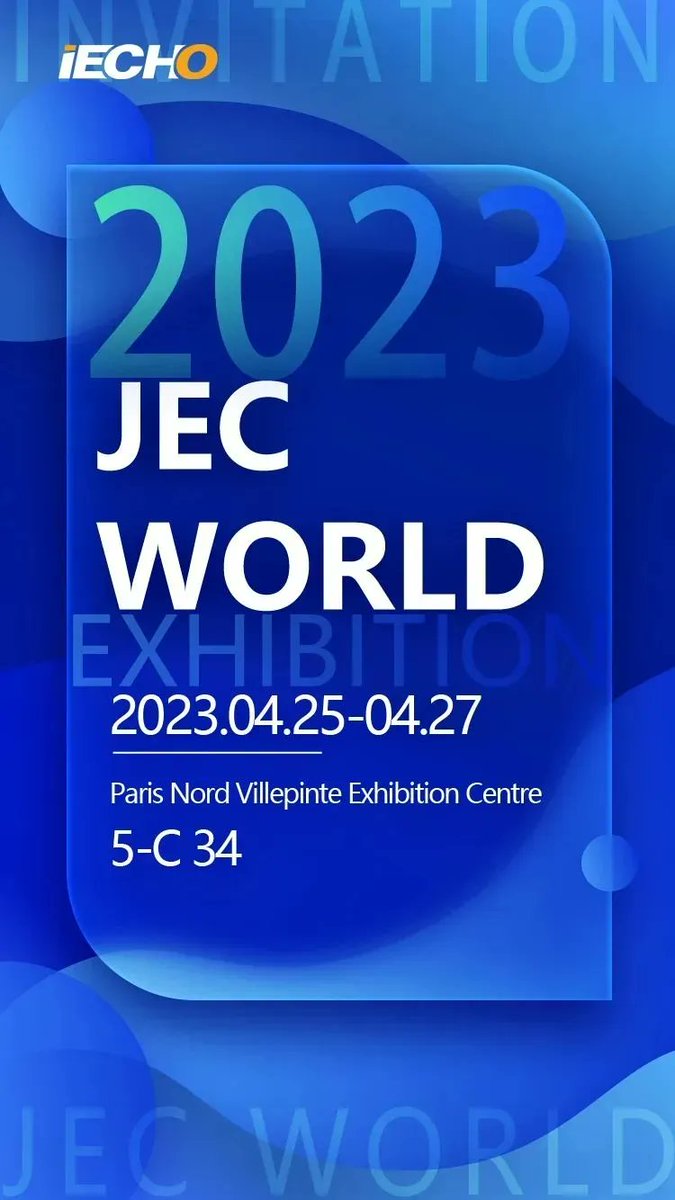 DavidCh30647242's tweet photo. JEC World is the global trade show for composite materials and their applications. Held in Paris, JEC World is the industry’s leading event, hosting all the major players in a spirit of innovation, business, and networking. 
https://t.co/fxZY4tsyv9 
#IECHO #JECworld https://t.co/0N38xq5t8G