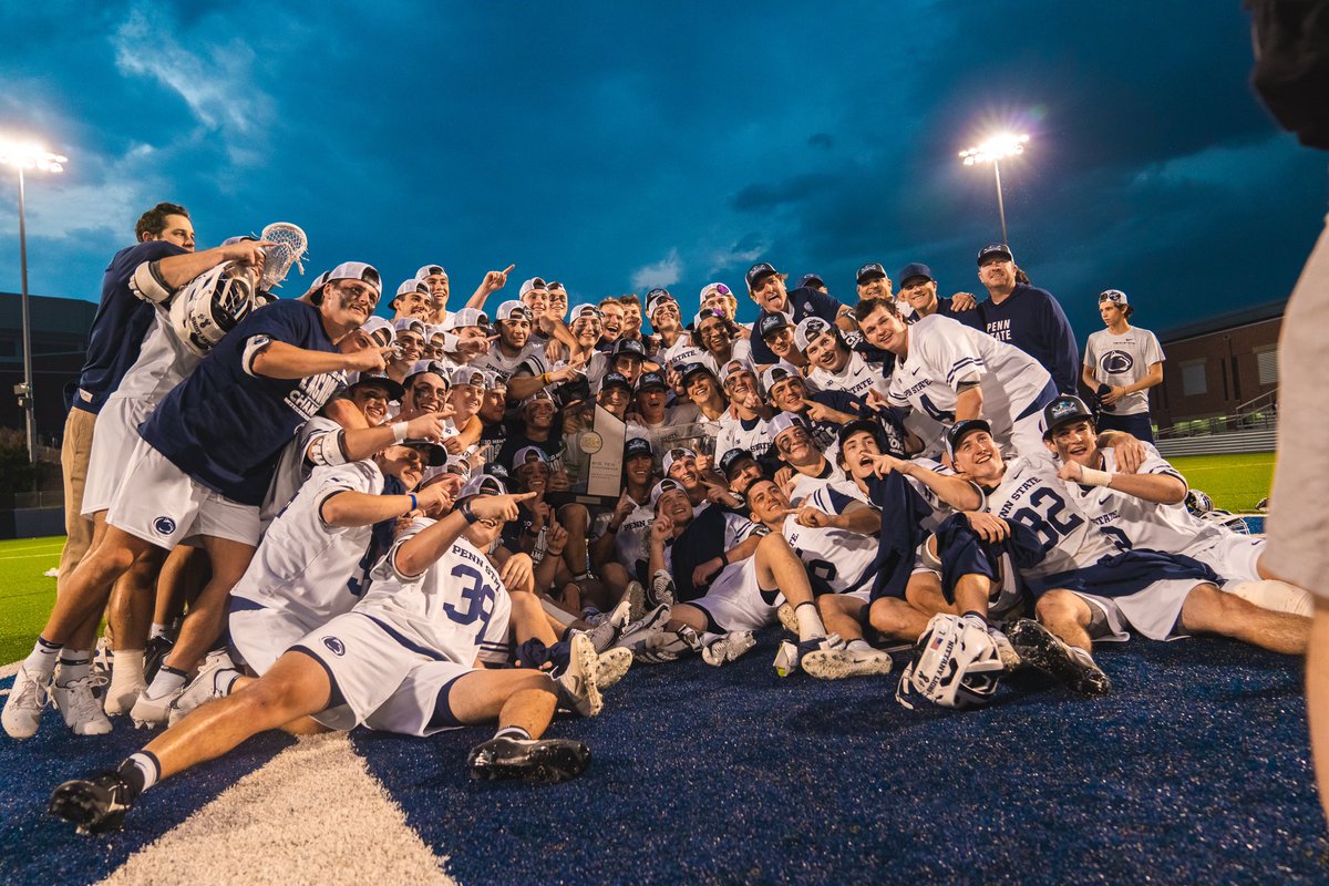 LacrosseNetwork's tweet photo. 🏆 B1G VICTORY 🏆 

With their win over Rutgers, @PennStateMLAX clinched at least a share of the 2023 Big Ten regular-season title https://t.co/mWiBMfbUDu