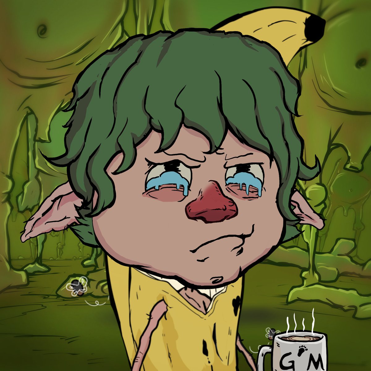When you think you've had a rough time in #web3 lately, just imagine being a #halfling in a banana suit stuck in <a href="/goblintown/">goblintown</a>. 🍌👀

Hope you have a great weekend friends! 🫡
@halflington 👣