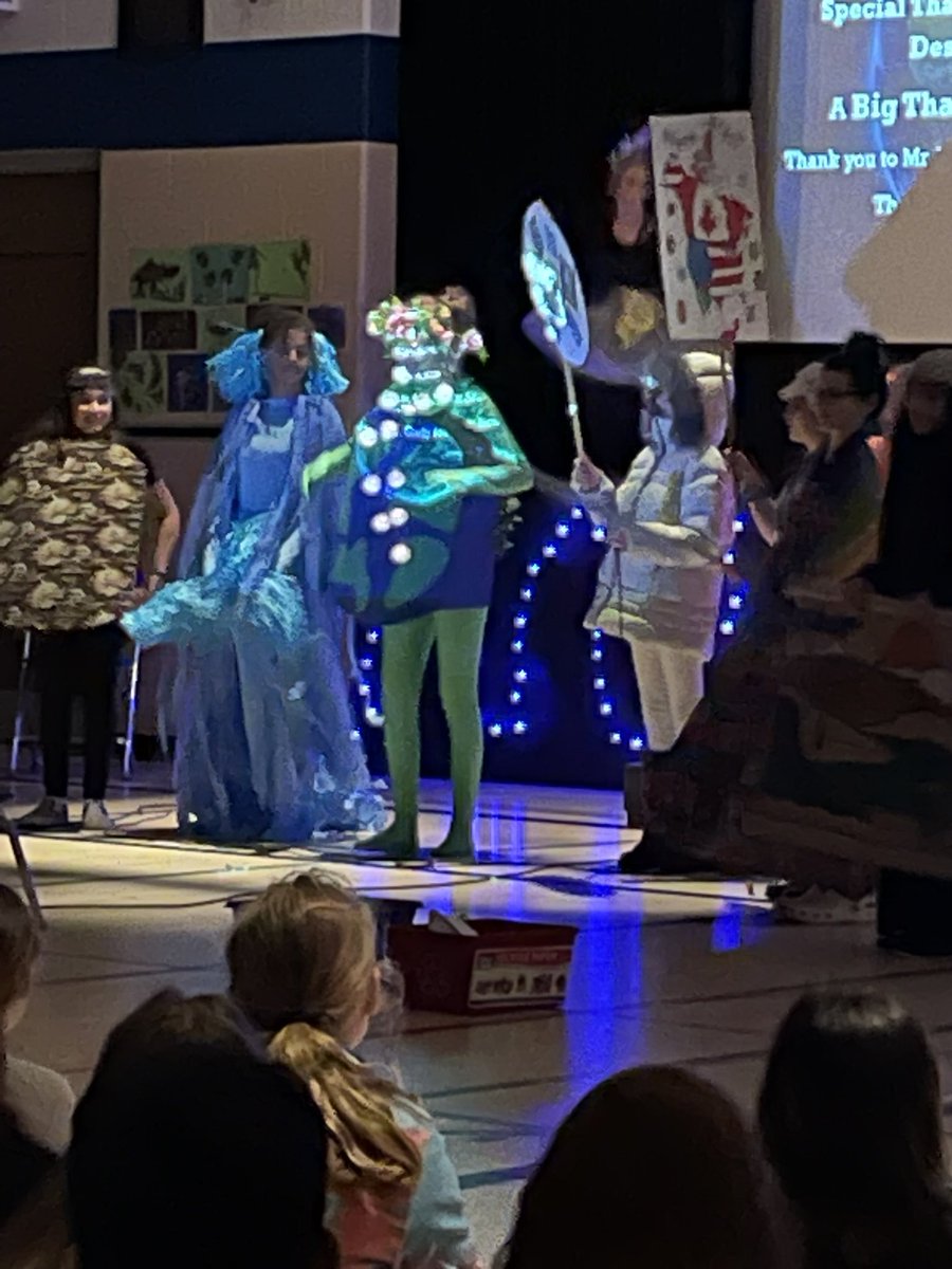 Today’s Earth Day performance was beyond amazing! Such an important message and informative in a creative way 🌎 thank you Mrs Swaddling Mrs Filipic and Ms Lunde and of course students 🌟for your time to make this happen. Parents and student/teacher audience 👏