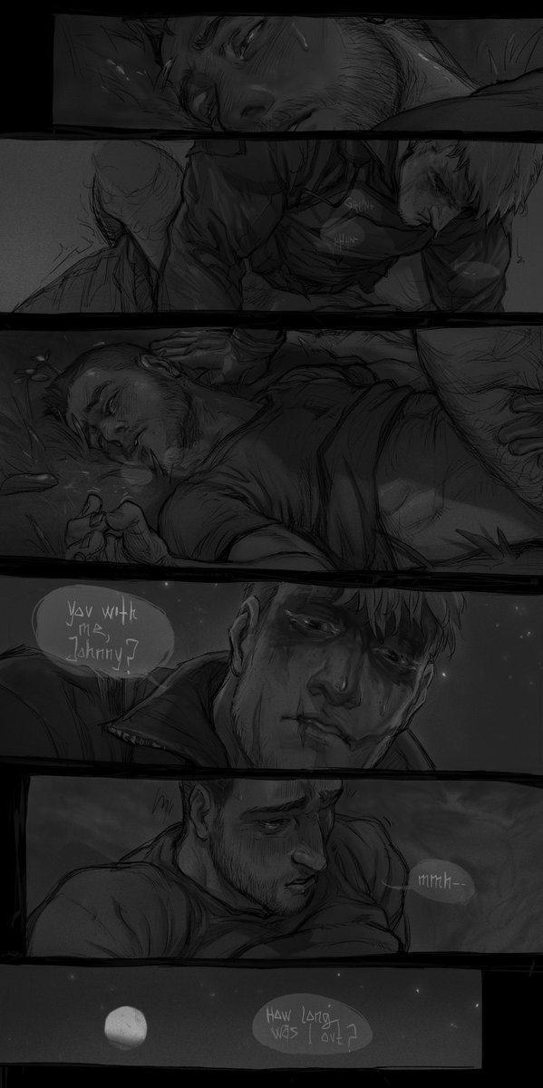 netcrow98's tweet photo. [cw: trans Soap, brief somno] long ass soapghost c0mmissi0n for @MGCraig_ featuring one of my goddamn favorite scenes from his fic ''Someone to Bleed''(link below, please read it if you haven't it ruined my life😫) https://t.co/EDsBUdJvFe