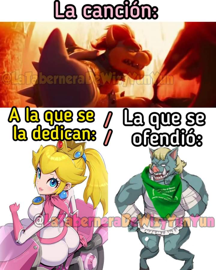 Jenssov's tweet photo. No pensé que se ofenderían por la canción de Bowser en la película de Super Mario Bros https://t.co/Y2hpCkUwkd