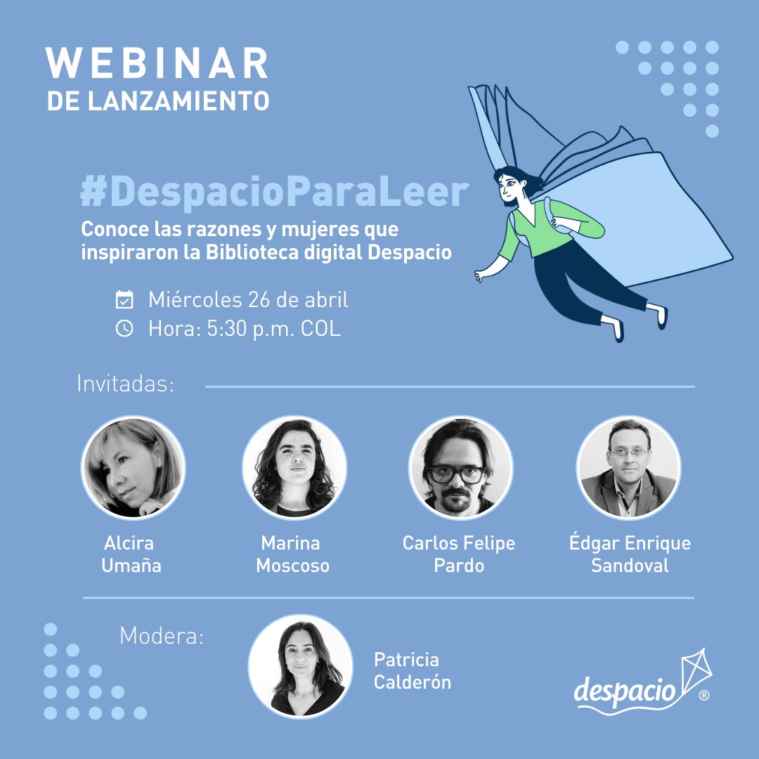 despacio_org's tweet photo. ¿Quieres saber más sobre la #BibliotecaDigitalDespacio y sus diferentes pasillos? Acompáñanos el 26 de abril y conoce nuestro repositorio sobre género y transporte, ciclo-inclusión, caminar y velocidad en el transporte. Regístrate: https://t.co/4gfNNPSHdS #DespacioParaLeer🪁 https://t.co/i5DTl3bKZa