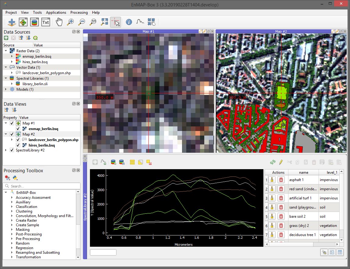 The #EnMAP-Box is a free and open source plug-in for #QGIS to visualize and process remote sensing raster data. It was particularly developed to handle imaging spectroscopy data, as expected from the upcoming EnMAP sensor