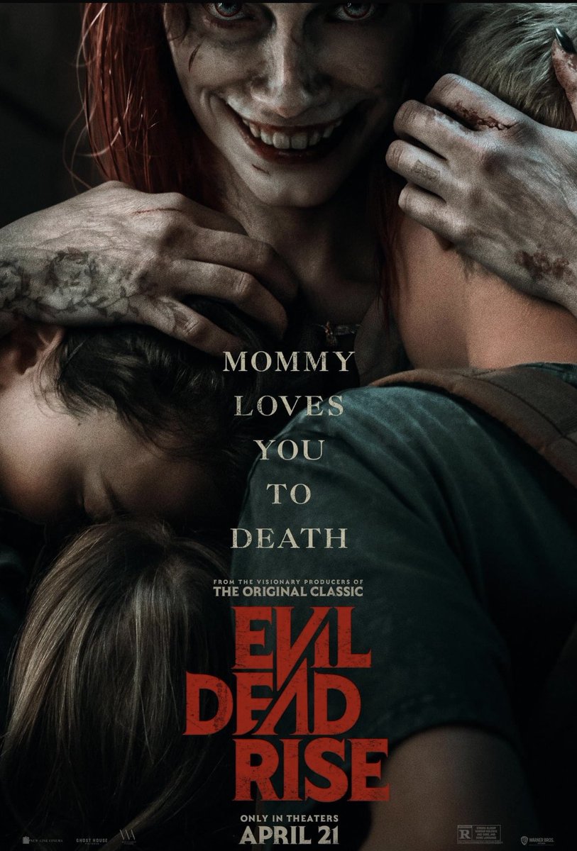 #NowWatching I’m so damn excited for this one!! Ready to be scared to death!

EVIL DEAD RISE (2023) 🧟‍♀️🩸🏬

Directed by Lee Cronin

#FirstViewing #EvilDeadRise #FilmTwitter #HorrorCommunity