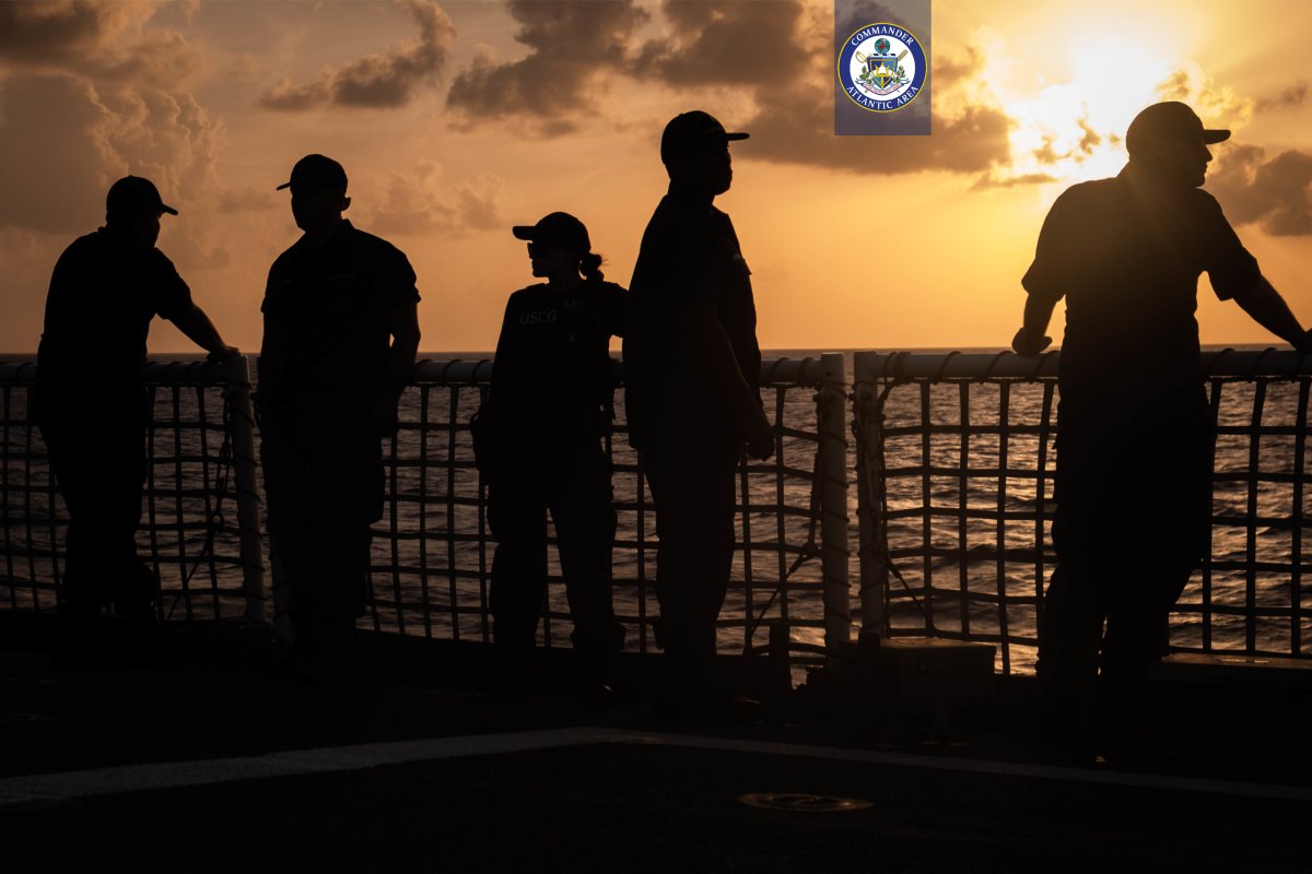 USCGLANTAREA's tweet photo. 105 sunsets away from home port, but with every passing day, USCGC Stone (WMSL 758) made their #USCG family and community #CGproud. Follow us tomorrow as we welcome these @USCG  heroes home. 🇺🇸 https://t.co/1suPgxoiH3