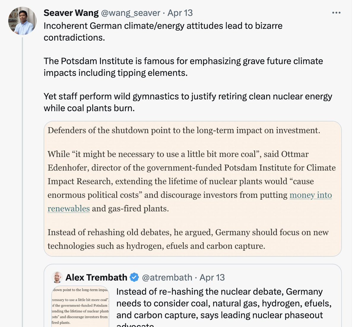 TedNordhaus's tweet photo. If you want to understand why so many of us are determined to build an alternative to the environmental movement, these three tweets give a pretty clear idea of why. https://t.co/tXHgrrFRhj