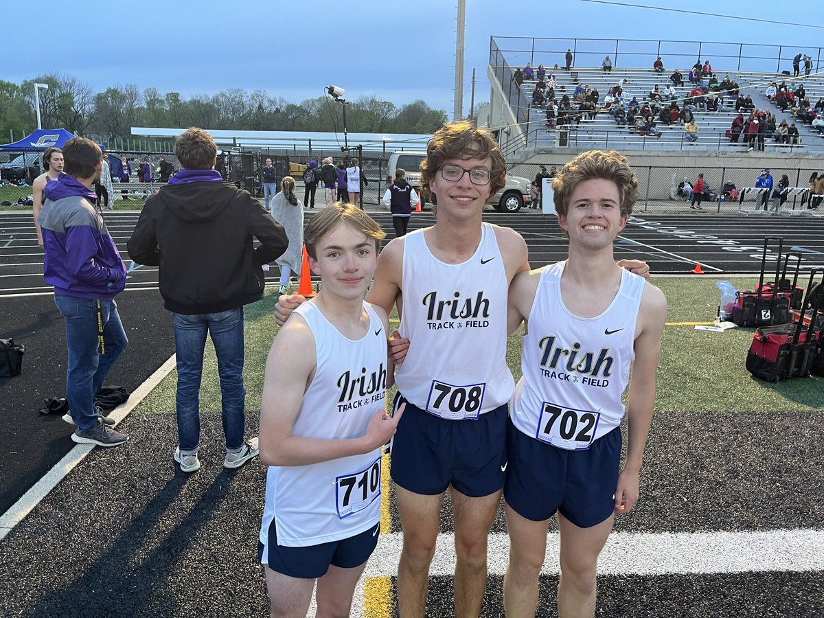 Cathedral_TandF's tweet photo. Boys 800m results! Wise, Pehlman, and Busam all set PRs! Pehlman breaks 2 minutes! ☘️💨 https://t.co/MJovCMAk3i