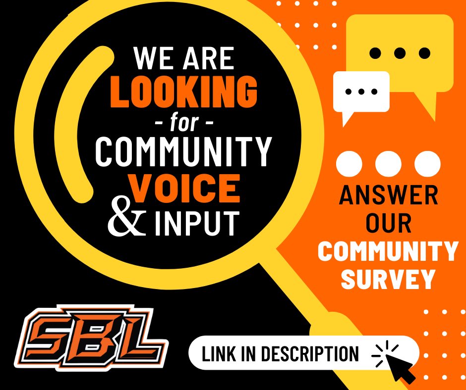 SBL_Supt's tweet image. SURVEY LINK AND INFO FOUND IN THE COMMUNITY #MAILER arriving to households or take it #HERE!
SURVEY 🔗 qrco.de/sblcommsurvey1

This survey will ask ?s regarding previously failed referendums as well as parent/guardian and community member engagement and satisfaction questions.
