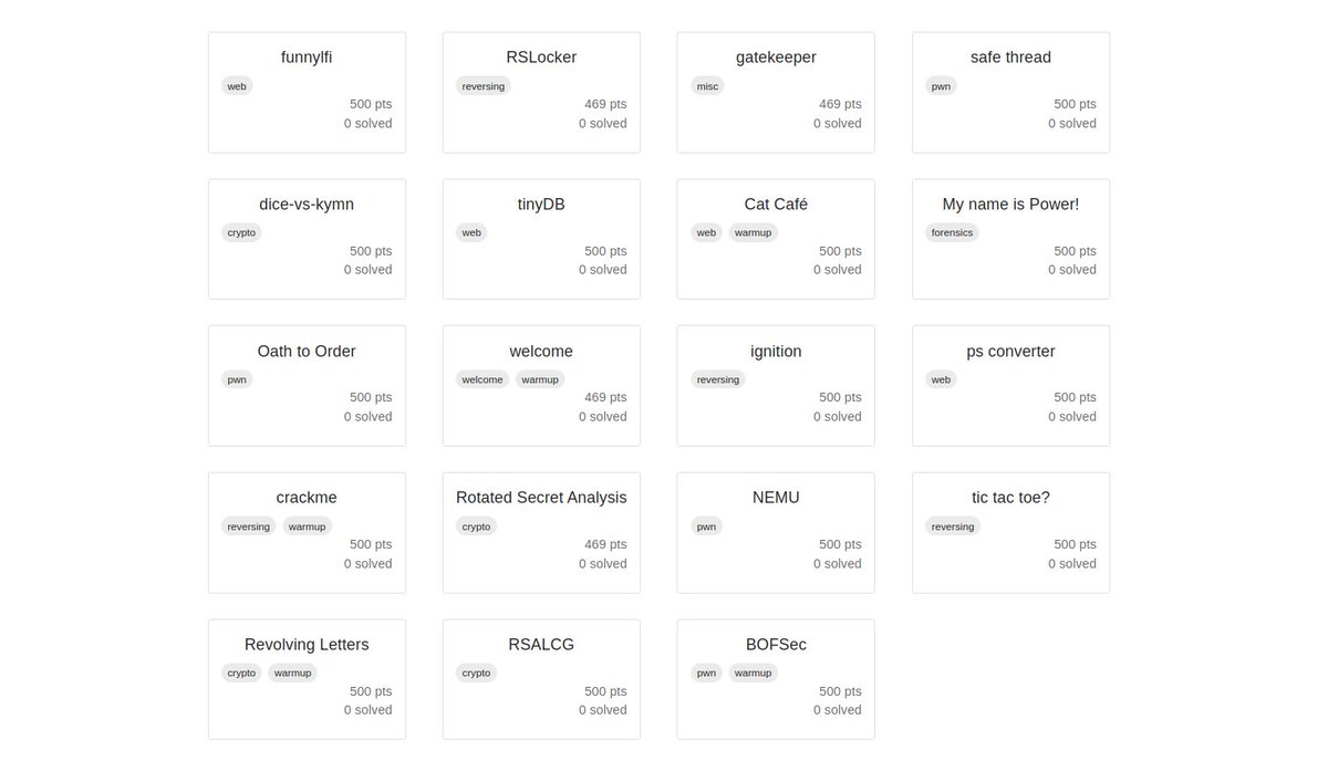 🚩Ricerca CTF 2023 has just started🚩

#RicercaCTF 2023 runs for 12 hours and ends at Apr 22 (Sat) 13:00 UTC.

Visit 2023.ctf.ricsec.co.jp to play the CTF.