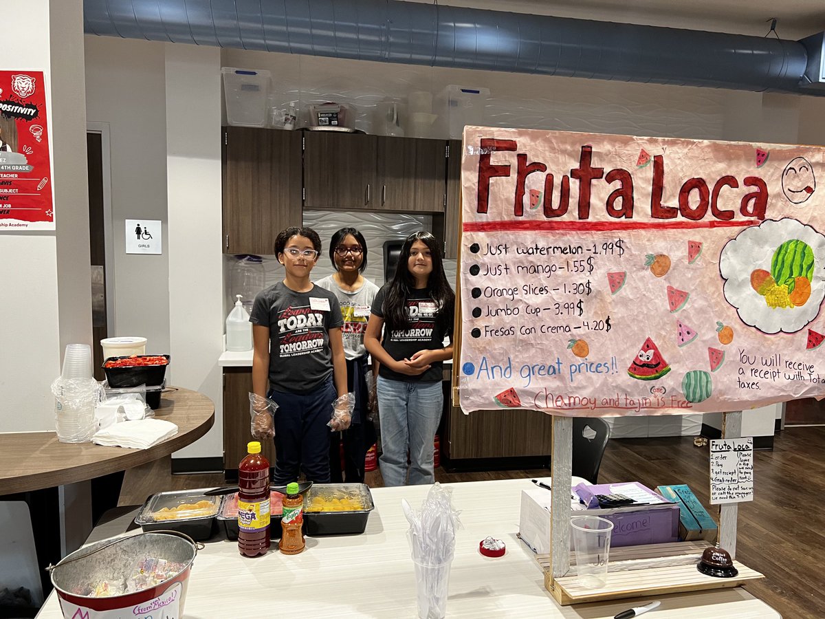 Veronica5Pelayo's tweet image. My students were charging sales tax, at their stand. They were charged property taxes for their table. Each group calculated their profit. Off to research a charity to donate to! 