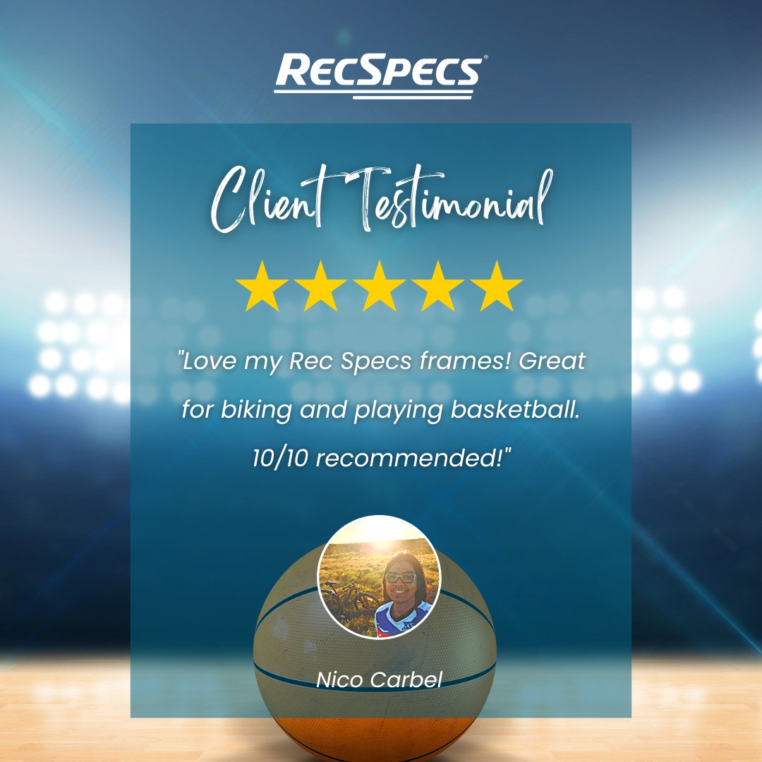 LibertySport29's tweet photo. Another satisfied #RecSpecs customer! ⭐⭐⭐⭐⭐

#RecSpecs #SportsGlasses #CustomerReview #Feedback #VisionProtection #Basketball #Biking https://t.co/3F0B1SRY6k