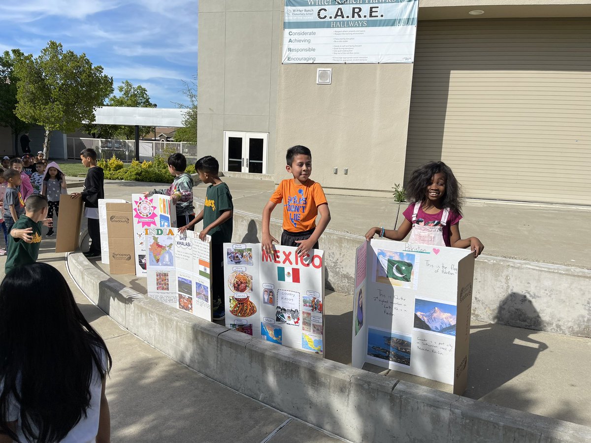 WitterRanchElem's tweet photo. Our diversity is our strength! 2nd grade Hawks hosted a “Country EXPO” today. They taught other students about different countries they researched and learned about.Diversity activities such as this one teach young children to respect and celebrate the differences in all people. https://t.co/3EihktMiy7